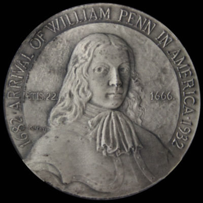 William Penn Arrival in America 250th Anniversary