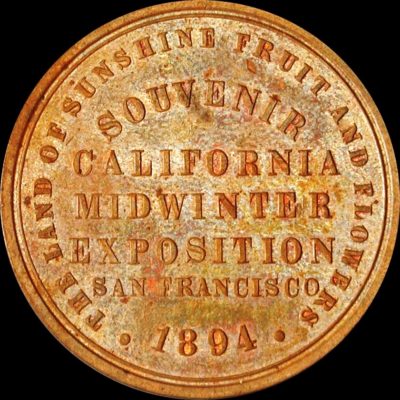 California Midwinter Exposition Official Medal