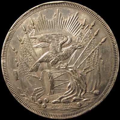 Ohio Valley Eagle on Drum Medal