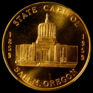 HK-562 1959 Oregon Statehood Centennail – Salem State Capitol SCD
