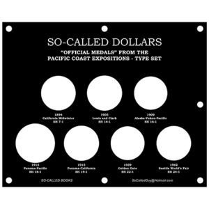 Display Lucite Holder – “Pacific Coast So-Called Dollar Type Set”