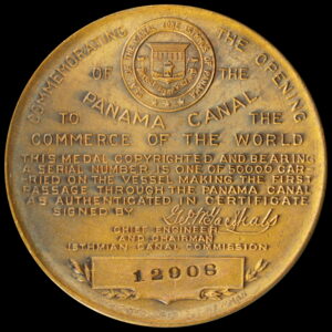 HK-398 1914 Panama Canal Completion SCD