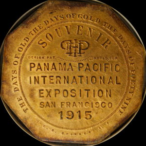 HK-424 1915 Panama-Pacific International Exposition Design.Pat Left Souvenir Slug SCD