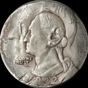 2020 Wilson Dollar over-struck on a Silver Washington Quarter
