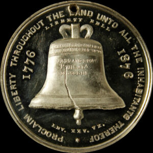 LIBERTY Bell Antique Silver Coin Eagle JUSTICE American Independance Medal Death 