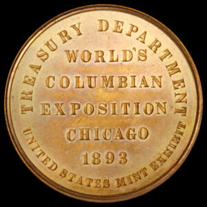 HK-154 Worlds Columbian Exposition Official Medal Large Letters