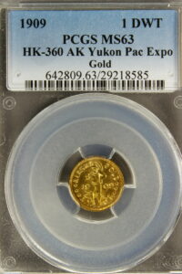 HK-360 1909 GOLD Alaskan-Yukon-Pacific Exposition Charbneau SCD