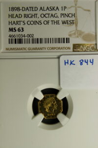 HK-844 1898 GOLD Alaska Octagonal Souvenir SDC – M.E. Hart