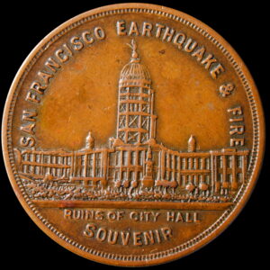 HK-340 1906 San Francisco Earthquake SCD – Unlisted in Copper
