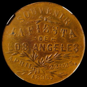 1896 La Fiesta de Los Angeles Souvenir SCD