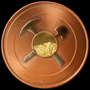 8th So-Called Dollar Fellowship Gathering “Copper with Select Gold-Plating and Real Gold flakes” struck by Daniel Carr