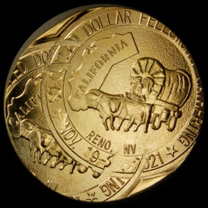 8th So-Called Dollar Fellowship Gathering Error – “Brass Double Struck Off-Center” Medal struck by Daniel Carr