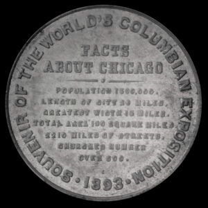 HK-169 1892 Columbian Exposition Columbus Landing / Chicago Facts SCD