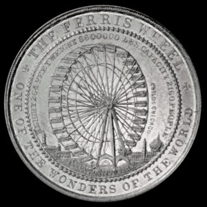 HK-173 1892 Columbian Exposition Columbia / Ferris Wheel SCD