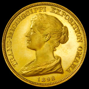 HK-283 1898 Trans-Mississippi Official Gold-Plated SCD