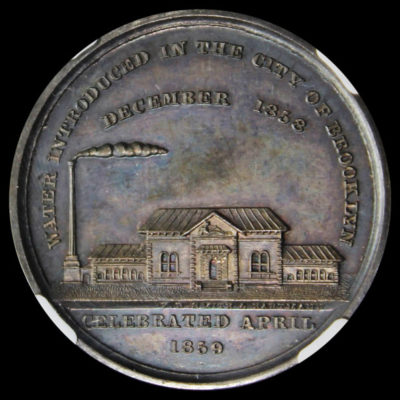 1859 Nassau Water Works Silver SCD