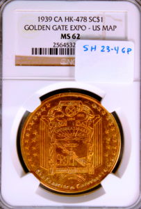 HK-478 1939 GGIE Hensley U.S. Expositions SCD