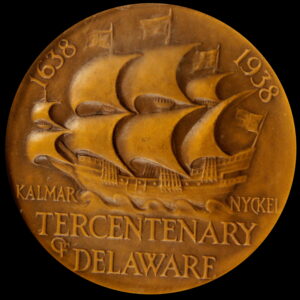 HK-697 1938 Delaware Tercentenary SCD