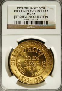 HK-573 1959 Oregon Statehood Centennial – Oregon Beaver SCD