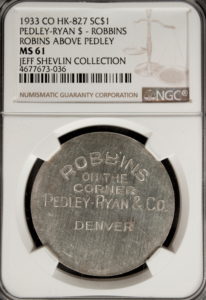 HK-827 1933 Silver Pedley-Ryan Robbins on the Corner SCD