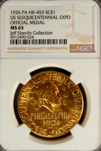 HK-453 1926 U.S. Sesquicentennial Exposition Official SCD
