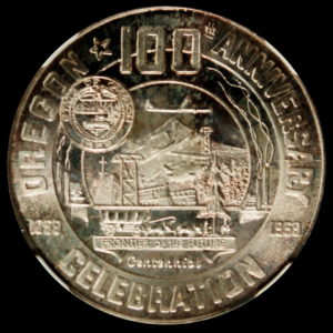 HK-556 1959 Oregon Statehood Centennial “STERLING” Silver Eugene SCD