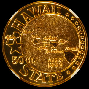 HK-530 1959 Alaska-Hawaii Statehood Bright Bronze SCD