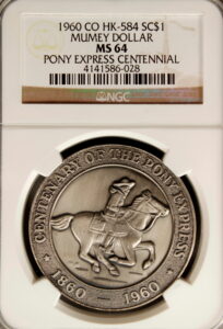 HK-584 1960 Pony Express Centennial Mumey SCD