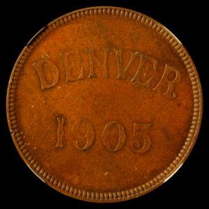 HK-876 1905 Denver Mint Opening SCD