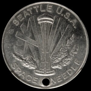 1962 Century 21 Seattle Space Needle / Good Luck SCD