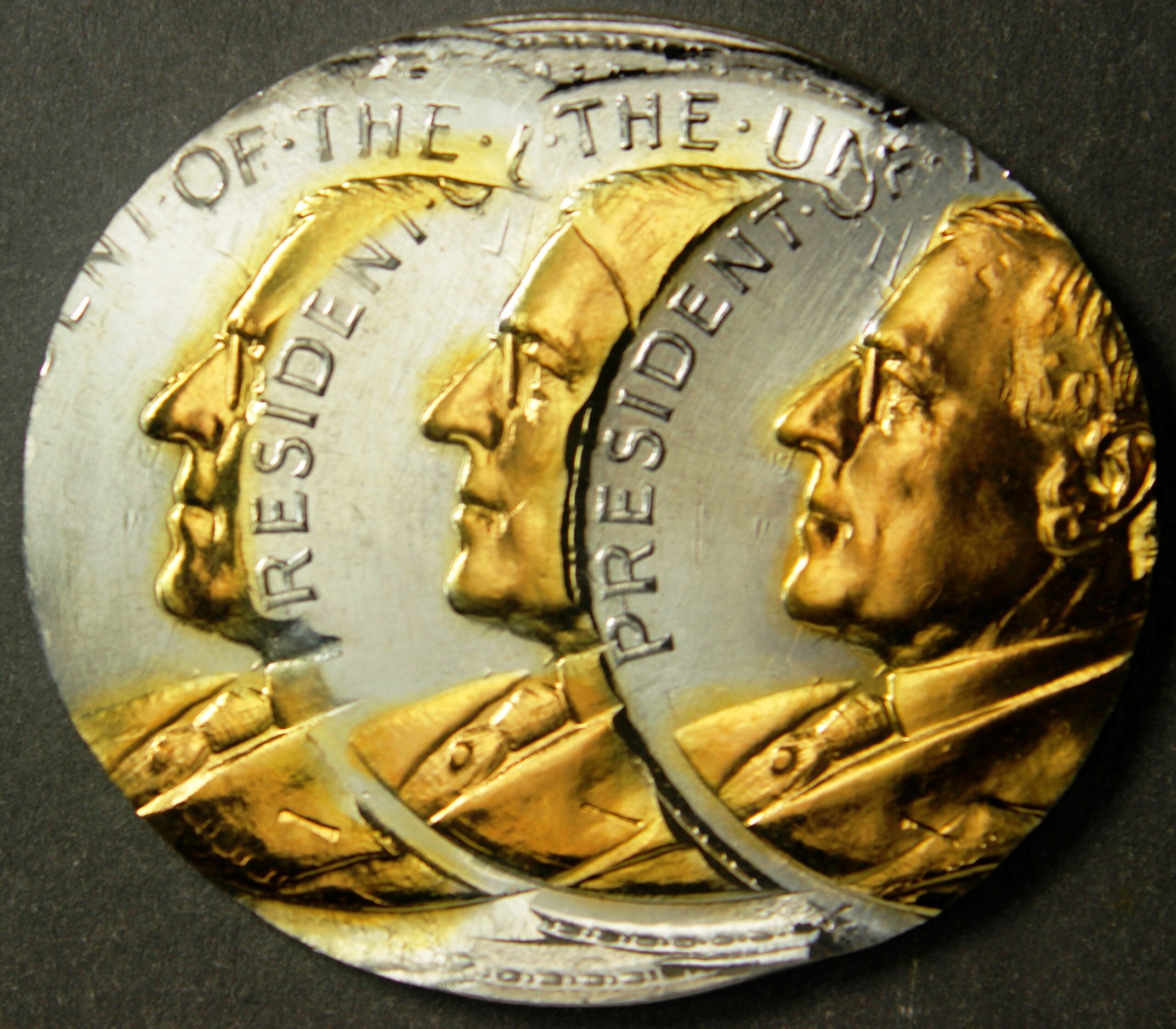 2020 Wilson Dollar Error – Silver Select Gold-Plated Triple Struck Off-Center
