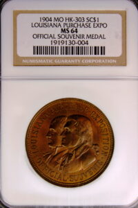 HK-303 1904 Louisiana Purchase Exposition Bronze Official SCD