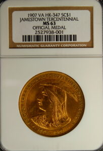 HK-347 1907 Jamestown Tercentennial Exposition Official SCD