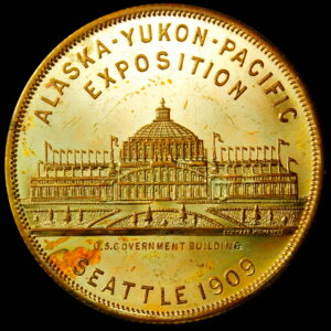 HK-367 1909 Alaska-Yukon-Pacific Exposition Symmetrical Rays Alaska “KA” – Schwaab SCD