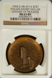 HK-471A 1933 Century of Progress Italian Exhibit Raising a Torch SCD