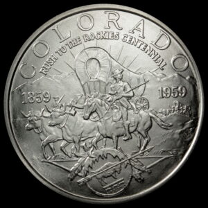 HK-542 1959 Colorado “Rush to the Rockies” Centennial Official SCD
