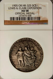 HK-325 1905 Lewis and Clark Exposition Official Silver SCD