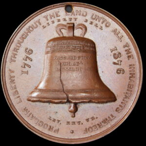 HK-24 1876 Centennial Liberty Bell Rounded 6 / Independence Hall SCD