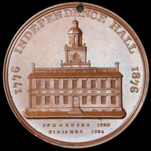 HK-24 1876 Centennial Liberty Bell Rounded 6 / Independence Hall SCD