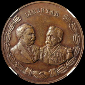 HK-387 1909 Meeting of Presidents Taft & Diaz SCD