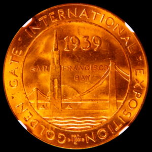 HK-481 1939 Golden Gate International Exposition Official SCD – Dots Variety
