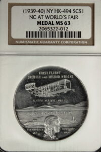 HK-494 1939-40 New York World’s Fair North Carolina SCD