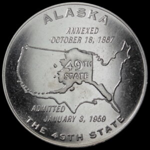 thumbnail image 2 of Alaska Statehood Commemorative $2 Colorized Bill – Genuine US Legal Tender, Collectible 2 of 11