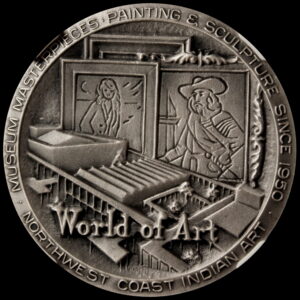 1962 Century 21 Exposition High Relief Silver World of Art SCD