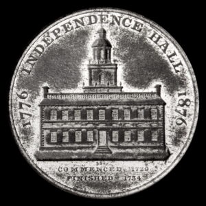 HK-26 1876 Centennial Liberty Bell Pointed 6 / Independence Hall SCD