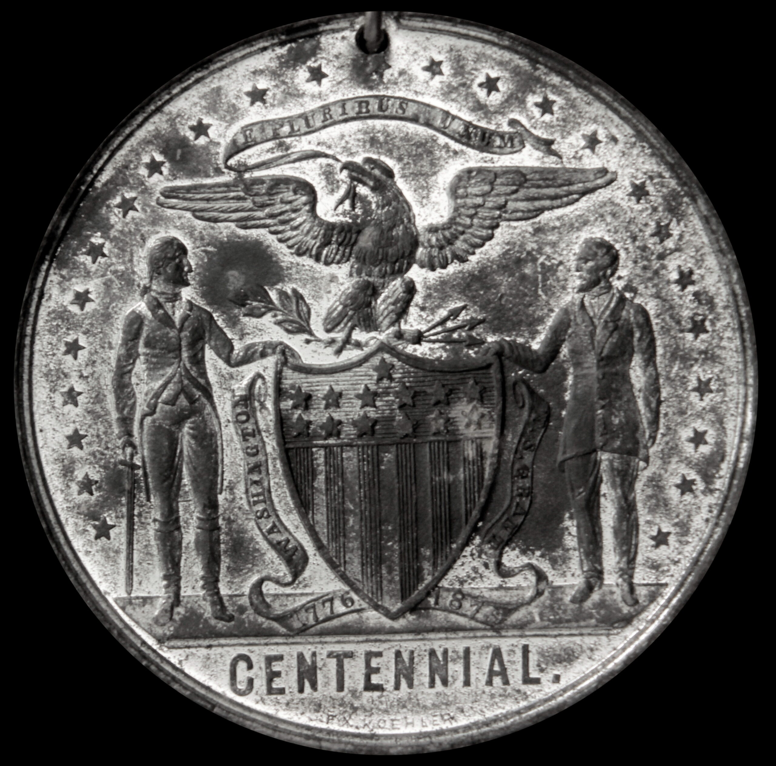 HK-118 1876 Centennial Washington and Grant SCD