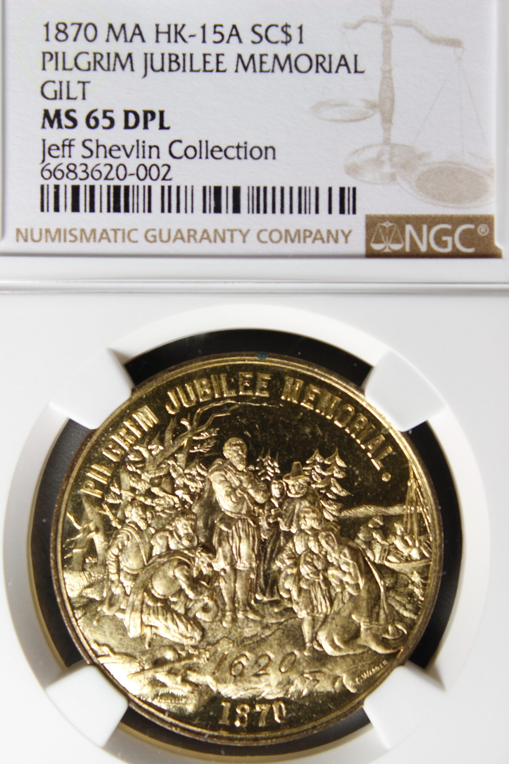 HK-15A 1870 Pilgrim Jubilee Memorial SCD