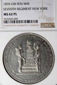 HK- Unlisted 1876 Centennial Seventh Regiment Visit SCD