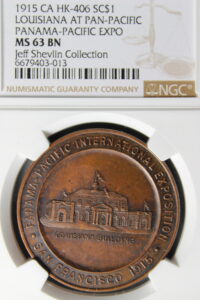 HK-406 1915 Panama-Pacific International Exposition Louisiana State SCD