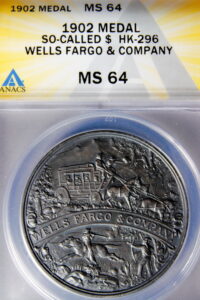 HK-296 1902 Wells Fargo Semicentennial SCD